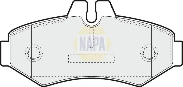 Bremsbelagsatz, Scheibenbremse Hinterachse NAPA NBP1366
