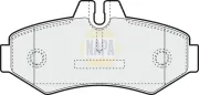 Bremsbelagsatz, Scheibenbremse Hinterachse NAPA NBP1366