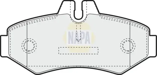 Bremsbelagsatz, Scheibenbremse Hinterachse NAPA NBP1366 Bild Bremsbelagsatz, Scheibenbremse Hinterachse NAPA NBP1366