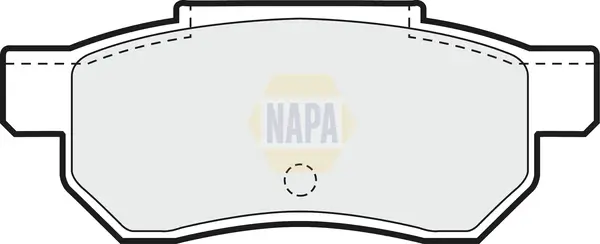 Bremsbelagsatz, Scheibenbremse Hinterachse NAPA NBP1371