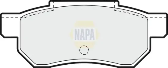 Bremsbelagsatz, Scheibenbremse Hinterachse NAPA NBP1371 Bild Bremsbelagsatz, Scheibenbremse Hinterachse NAPA NBP1371