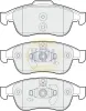Bremsbelagsatz, Scheibenbremse Vorderachse NAPA NBP1376