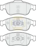 Bremsbelagsatz, Scheibenbremse Vorderachse NAPA NBP1376