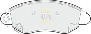 Bremsbelagsatz, Scheibenbremse Vorderachse NAPA NBP1388