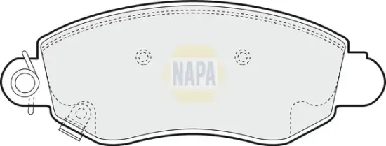 Bremsbelagsatz, Scheibenbremse Vorderachse NAPA NBP1388 Bild Bremsbelagsatz, Scheibenbremse Vorderachse NAPA NBP1388