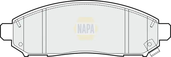 Bremsbelagsatz, Scheibenbremse Vorderachse NAPA NBP1400