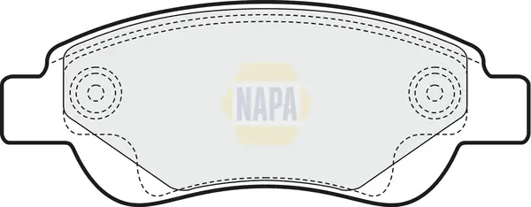 Bremsbelagsatz, Scheibenbremse Vorderachse NAPA NBP1412