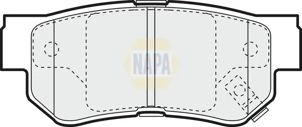 Bremsbelagsatz, Scheibenbremse Hinterachse NAPA NBP1414