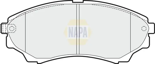 Bremsbelagsatz, Scheibenbremse Vorderachse NAPA NBP1425