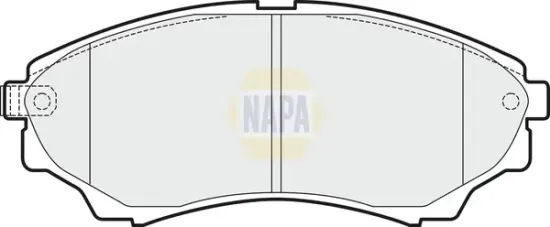 Bremsbelagsatz, Scheibenbremse Vorderachse NAPA NBP1425 Bild Bremsbelagsatz, Scheibenbremse Vorderachse NAPA NBP1425