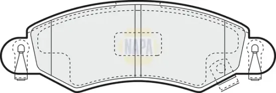 Bremsbelagsatz, Scheibenbremse Vorderachse NAPA NBP1429 Bild Bremsbelagsatz, Scheibenbremse Vorderachse NAPA NBP1429