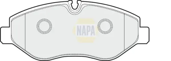 Bremsbelagsatz, Scheibenbremse Vorderachse NAPA NBP1430 Bild Bremsbelagsatz, Scheibenbremse Vorderachse NAPA NBP1430