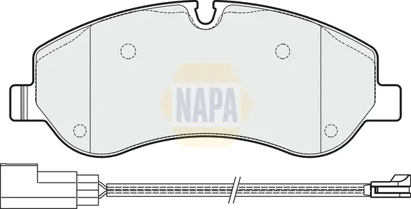 Bremsbelagsatz, Scheibenbremse Vorderachse NAPA NBP1433