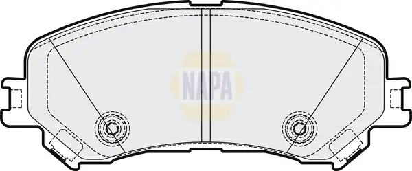 Bremsbelagsatz, Scheibenbremse Vorderachse NAPA NBP1435