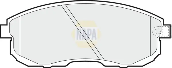 Bremsbelagsatz, Scheibenbremse Vorderachse NAPA NBP1438