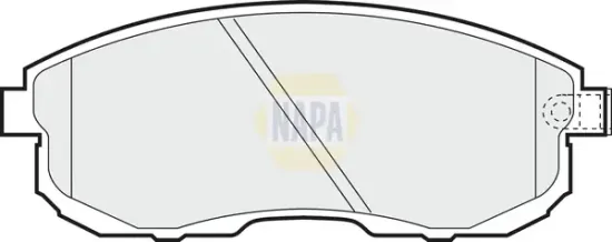 Bremsbelagsatz, Scheibenbremse Vorderachse NAPA NBP1438 Bild Bremsbelagsatz, Scheibenbremse Vorderachse NAPA NBP1438