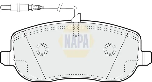 Bremsbelagsatz, Scheibenbremse Vorderachse NAPA NBP1445