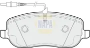 Bremsbelagsatz, Scheibenbremse Vorderachse NAPA NBP1445