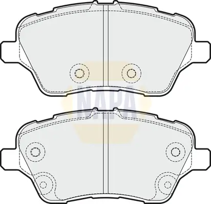 Bremsbelagsatz, Scheibenbremse Vorderachse NAPA NBP1452 Bild Bremsbelagsatz, Scheibenbremse Vorderachse NAPA NBP1452