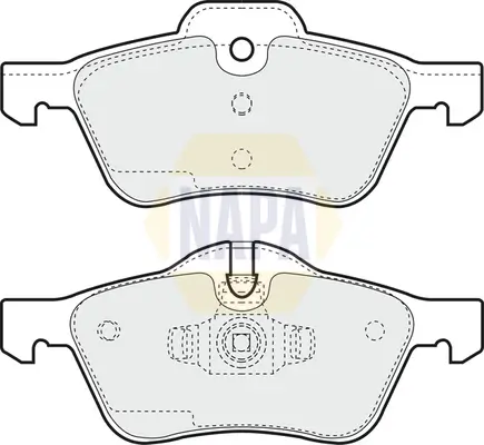 Bremsbelagsatz, Scheibenbremse Vorderachse NAPA NBP1457 Bild Bremsbelagsatz, Scheibenbremse Vorderachse NAPA NBP1457