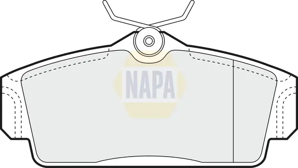 Bremsbelagsatz, Scheibenbremse Vorderachse NAPA NBP1474