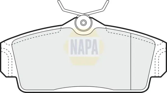 Bremsbelagsatz, Scheibenbremse Vorderachse NAPA NBP1474 Bild Bremsbelagsatz, Scheibenbremse Vorderachse NAPA NBP1474