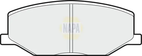 Bremsbelagsatz, Scheibenbremse Vorderachse NAPA NBP1477 Bild Bremsbelagsatz, Scheibenbremse Vorderachse NAPA NBP1477