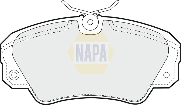 Bremsbelagsatz, Scheibenbremse Vorderachse NAPA NBP1478