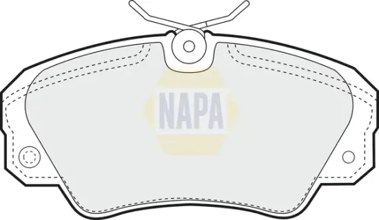 Bremsbelagsatz, Scheibenbremse Vorderachse NAPA NBP1478 Bild Bremsbelagsatz, Scheibenbremse Vorderachse NAPA NBP1478