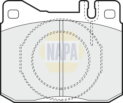 Bremsbelagsatz, Scheibenbremse NAPA NBP1485