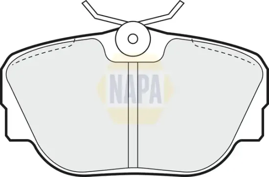 Bremsbelagsatz, Scheibenbremse Vorderachse NAPA NBP1489 Bild Bremsbelagsatz, Scheibenbremse Vorderachse NAPA NBP1489