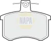 Bremsbelagsatz, Scheibenbremse Hinterachse NAPA NBP1498