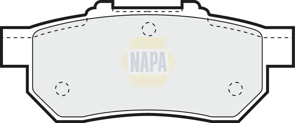 Bremsbelagsatz, Scheibenbremse Hinterachse NAPA NBP1506