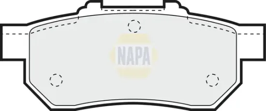 Bremsbelagsatz, Scheibenbremse Hinterachse NAPA NBP1506 Bild Bremsbelagsatz, Scheibenbremse Hinterachse NAPA NBP1506