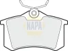 Bremsbelagsatz, Scheibenbremse Hinterachse NAPA NBP1510