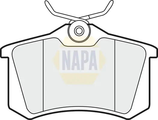Bremsbelagsatz, Scheibenbremse Hinterachse NAPA NBP1512