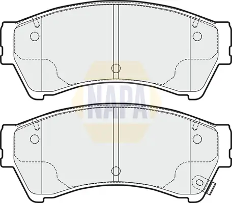 Bremsbelagsatz, Scheibenbremse Vorderachse NAPA NBP1525