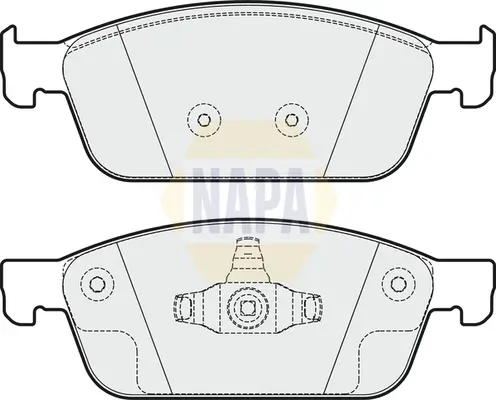 Bremsbelagsatz, Scheibenbremse Vorderachse NAPA NBP1528 Bild Bremsbelagsatz, Scheibenbremse Vorderachse NAPA NBP1528