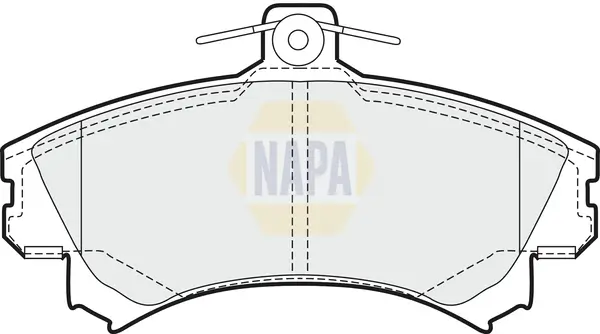 Bremsbelagsatz, Scheibenbremse Vorderachse NAPA NBP1532
