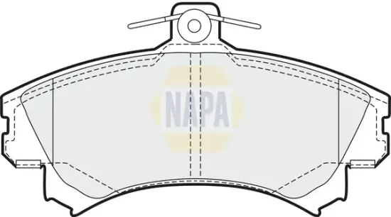 Bremsbelagsatz, Scheibenbremse Vorderachse NAPA NBP1532 Bild Bremsbelagsatz, Scheibenbremse Vorderachse NAPA NBP1532