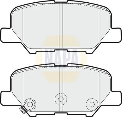 Bremsbelagsatz, Scheibenbremse Hinterachse NAPA NBP1546 Bild Bremsbelagsatz, Scheibenbremse Hinterachse NAPA NBP1546