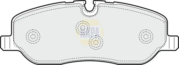 Bremsbelagsatz, Scheibenbremse Vorderachse NAPA NBP1570