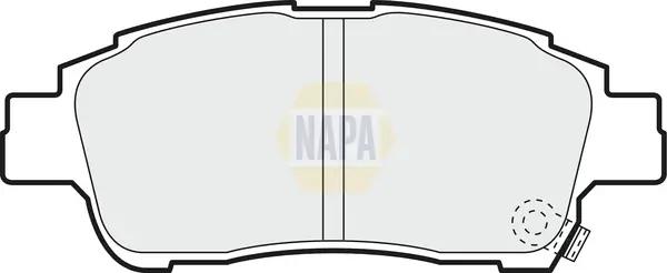 Bremsbelagsatz, Scheibenbremse Vorderachse NAPA NBP1571