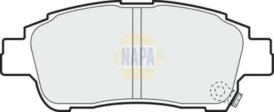 Bremsbelagsatz, Scheibenbremse Vorderachse NAPA NBP1571 Bild Bremsbelagsatz, Scheibenbremse Vorderachse NAPA NBP1571