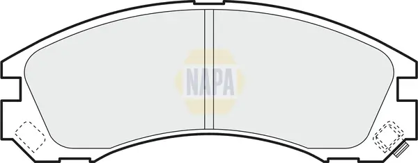 Bremsbelagsatz, Scheibenbremse Vorderachse NAPA NBP1574