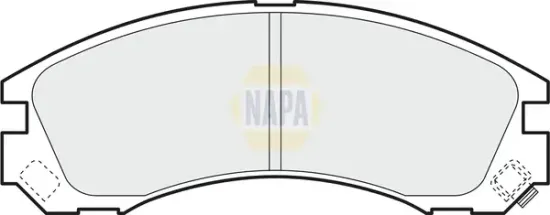 Bremsbelagsatz, Scheibenbremse Vorderachse NAPA NBP1574 Bild Bremsbelagsatz, Scheibenbremse Vorderachse NAPA NBP1574