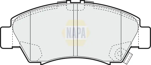 Bremsbelagsatz, Scheibenbremse Vorderachse NAPA NBP1575