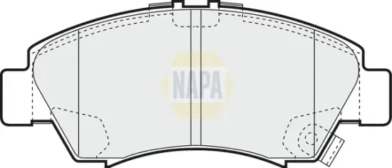 Bremsbelagsatz, Scheibenbremse Vorderachse NAPA NBP1575 Bild Bremsbelagsatz, Scheibenbremse Vorderachse NAPA NBP1575