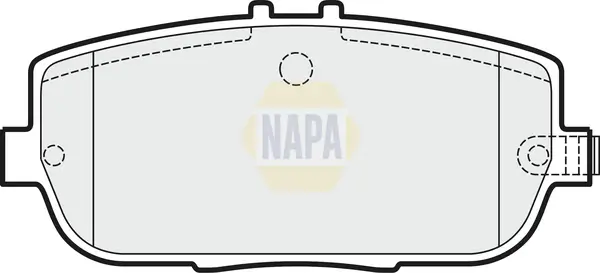 Bremsbelagsatz, Scheibenbremse Hinterachse NAPA NBP1581