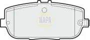Bremsbelagsatz, Scheibenbremse Hinterachse NAPA NBP1581